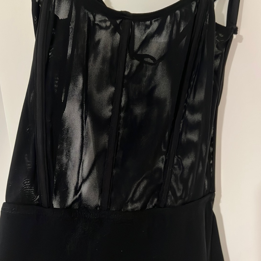 Mesh corset top